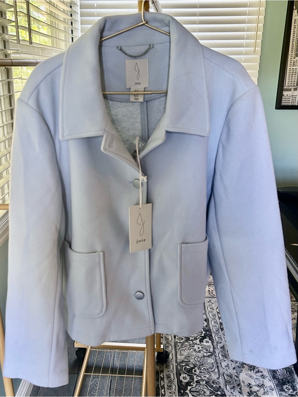Joie Women's Sky Blue Jacket size XL NWT- gorgeous